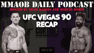 UFC Vegas 90: Allen vs. Curtis 2 Recap MMAOB Daily Podcast For April 8th