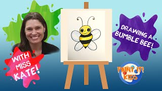 Drawing for Kids- How to Draw a Baby Bee - Art for Kids - Cute drawings