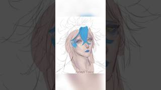 Practice Idia Shroud coloring (hair) painttool Sai | Twisted wonderland #digitalart