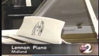 Steinway & Sons John Lennon Imagine Series Piano on Display in West Texas