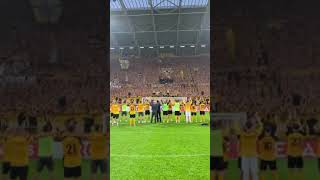 Dynamo Dresden After Their Win Over Fortuna Dusseldorf In The DFB Pokal