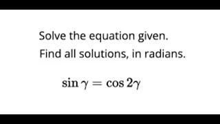 Trigonometric Equation