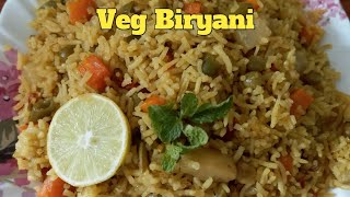 Simple and delicious veg biryani, vegetable pulao, vegetable rice..