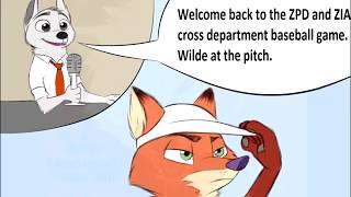 [Zootopia Comic dub] ZPD vs ZIA Baseball Game