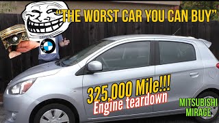 524,000km Mitsubishi Mirage engine teardown