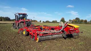 cultivating  with case quadtrac 550,in  suffolk