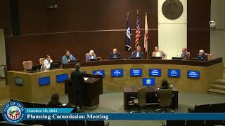 Planning Commission Meeting, October 18, 2022