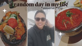 A Random Day In My Life |  Our 7th Wedding Anniversary Vlog | Long Snow Drive | Dinner | Wholesome