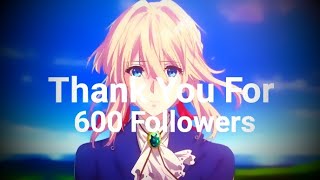 Thanks For 600 Followers