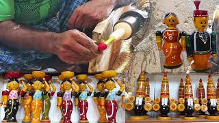 Amazing Wood Toys Making with Natural Colors in Etikoppaka Man Made Toys | Small Scale IndustrY #3