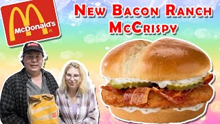 McDonald's Bacon Ranch McCrispy Chicken Sandwich REAL Review! 🥓🐔🥪