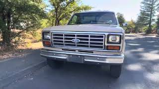 1984 Ford F250 6.9 IDLE WALKAROUND