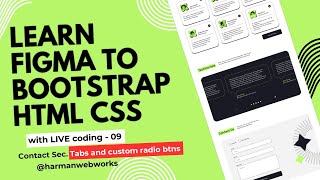 Learn BOOTSTRAP HTML CSS from Figma design Project 2 Video 9