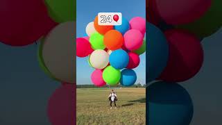 How Many Balloons Does It Take To Fly? #balloon #ballooning