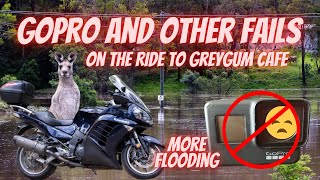 More Floods and GoPro Fails - Grey Gum Cafe on the Kawasaki GTR1400 (Concours 1400)