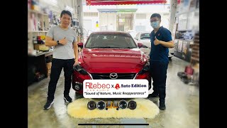 Mazda 3 Singapore X Rebec Audio car speakers upgrade - Sound of Nature, Music Reappearance