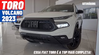 NOVA FIAT TORO 1.3 TURBO FLEX VOLCANO 2023 - TOP DE LINHA BRANCA, VALE A PENA PAGAR O PREÇO? DETALHE