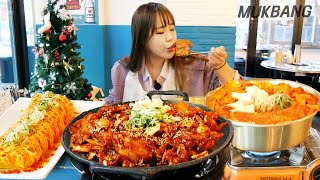 SUB) 찐맛집 👍 삼산회관 돼지김치구이 & 김치찌개 (ft.볶음밥) 야외 먹방 Korean Food Meat rosted with Kimchi REALSOUND MUKBANG