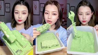 ASMR MUKBANG MATCHA WITH POWDER ICE EATING SOUND