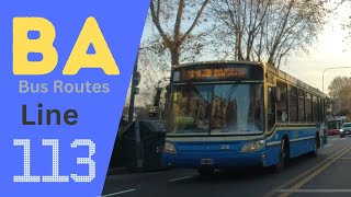 Bus Line Explorer: 113 A - BARRANCAS de BELGRANO to SAN JUSTO | Dash Cam POV Series #BABusRoutes