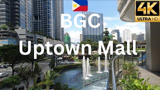 Modern BGC Uptown Mall , Manila Philippines 🇵🇭  Walking Tour in 4K Ultra HD September 2022