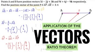 Vectors - Dividing an Interval into a Given Ratio