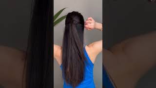 Easy Cute Hairstyle#halfuphalfdown #hairideas #hairtok2023 #hairhacks #hairstyletutorial