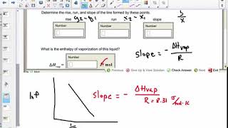 Clausius   Clapeyron Slope to Find Heat of Vaporization 1