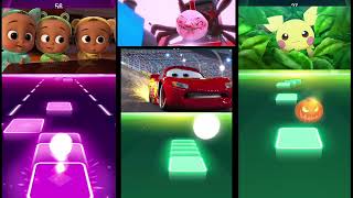 ||Baby Boss🆚️Lightning McQueen🆚️Spasial car and lightning McQueen🆚️Baby Shark-Tiles hope EDM Rush||