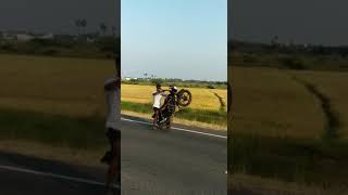 wheelie tutorial for Bajaj ct 110x bike stunt what's app status