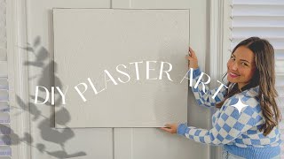 DIY PLASTER ART | HOME DECOR ON A BUDGET | THRIFT FLIP WITH ME