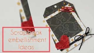 #shorts #embellishmentsidea.        Scrapbook embellishment ideas❤️❤️