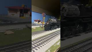 C&o Lionel passenger & Mth bigboy with intermodal’s around the bend 🚂🚂 👍👍Subscribe