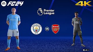 FC 24 - Man City vs Arsenal Ft. Haaland, Saka | Premier League 24/25 | [4K60]