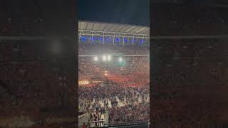 Coldplay sing Running up that Hill with Alan Partridge  - Wembley #coldplay #strangerthings