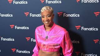 Tiffany Haddish at Michael Rubin's Fanatics Super Bowl Party