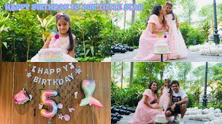 CELEBRATING MY LITTLE PRINCESS 5TH BIRTHDAY/ SIMPLE BIRTHDAY IDEAS/ SINHALA VLOG/LIFE IN SINGAPORE