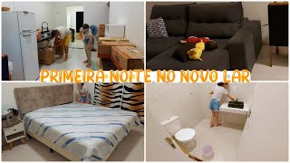 PRIMEIRO DIA NA CASA NOVA, ORGANIZAÇÃO E LIMPEZA RÁPIDA PARA DORMIR A PRIMEIRA NOITE |Amanda Maria