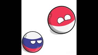 Polandball farts at Russiaball, Russiaball going to fight