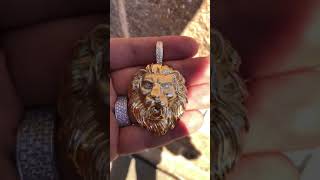 Lion Head with Diamonds