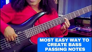 Most easy way to create bass passing notes. Learn it now!