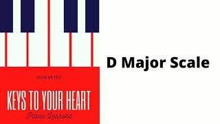 Piano Keyboard Lessons - D Major Scale - Right and Left hand