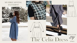 Celia Dress Tutorial | DIY Dress with Pockets | Digital PDF Sewing Pattern | How To Sew A Dress