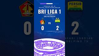 HASIL PERTANDINGAN BRI LIGA 1 PEKAN-9 | FT : PERSIK 0-2 PERSIB #briliga1 #persik #persib #liga1