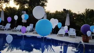 Swimming Pool Balloon Decorations ideas / Decor de piscina cu baloane