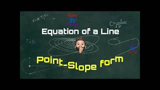 Point-Slope Form (Equation fo a Line)