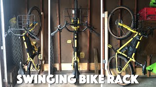 Prototyping a swinging bike rack