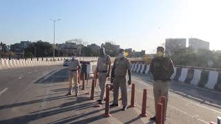 Lockdown In India  24.03.2020 At Rani Jhansi Flyover  Rani Jhansi Road Bara Hindu Rao Delhi