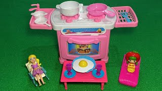 Toy ASMR ~ Unboxing Doll House Cute Pink Kitchen Set Mainan Masak Masakan