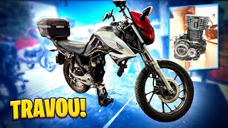 TRAVEI O MOTOR DA CG 160😭😓 #motoboy #cg160fan #motovlog